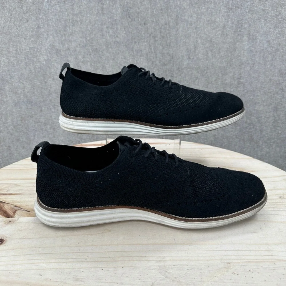 Cole Haan OriginalGrand Stitchlite Oxfords Mens 11.5 Black Knit C27959